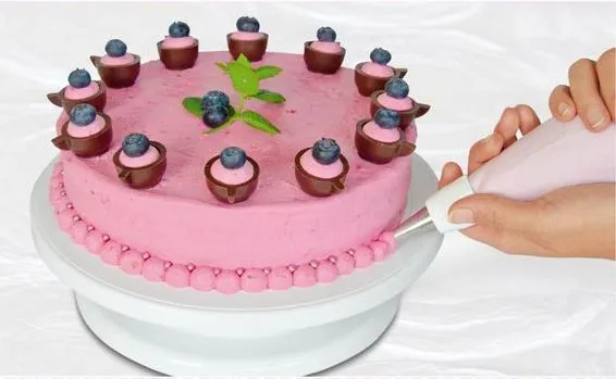 Tourne-disque à gâteau électrique pour décoration de gâteaux et de