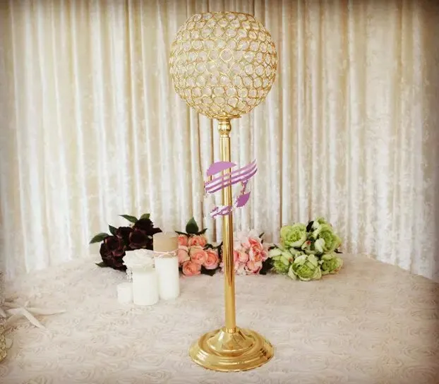 Gorgeous Crystal Tall Glass Candle Holders / Crystal Candlesticks for wedding