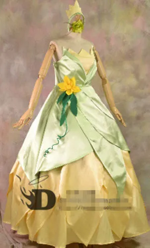 Boutique – Robe Princesse Tiana Pour Filles, Tenue De Spectacle Verte,  Costume Cosplay D'halloween, Princesse Et La Grenouille Pour Enfants -  Enfants Cospaly Robes - AliExpress