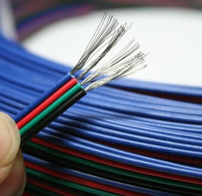 RGB 4-pinowy przedłużacz przewód łączący przewód do taśmy LED 3528 5050 RGB LED DIY długość