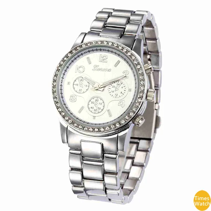 Female Geneva Diamond Watches men Dress Watches Rose Gold Roman Dial Quartz Christmas gift Hours standard quality Classic