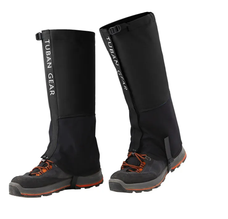 Polainas para caminhadas Polainas de neve Polainas de bota à prova d'água Polainas à prova de vento à prova d'água Polainas reforçadas com alça TPU respirável 500D Nylon out2327077569