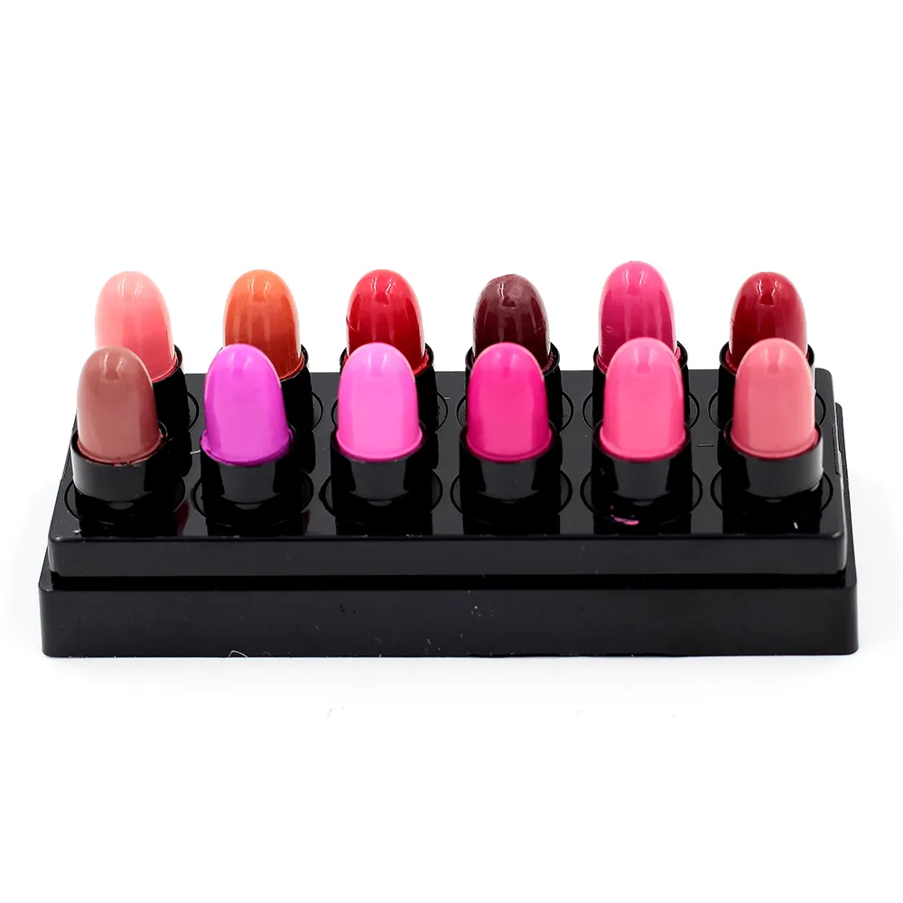 Mini lápiz labial Maquillaje Lápices labiales Pequeño Brillo de alta calidad 72 unids / lote es Maquillaje Lápiz labial Conjunto Lápiz labial Tinte de labios Neto 1.2g 9022