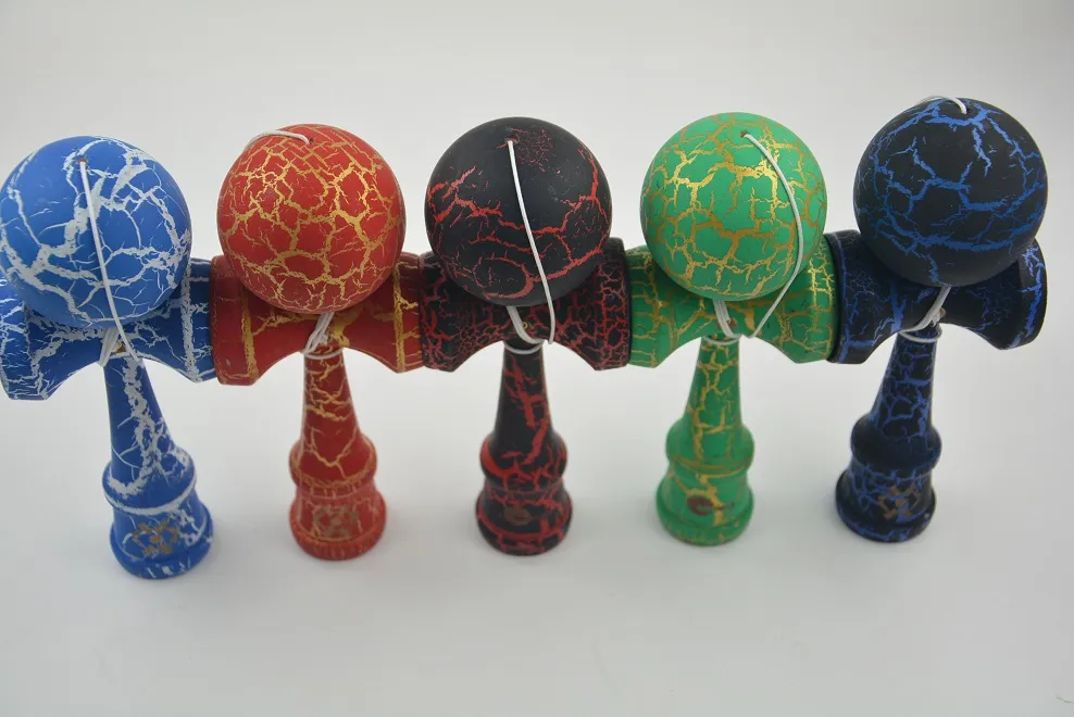 Japanese traditional wooden toys kendama skills ball crack jade sword ball 18.5 cm kendama