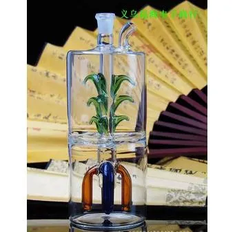 Variety shape four claws multi-layer filter jug quiet, high 13.5CM width is 6CM, style color random delivery, wholesale glass hookah, large