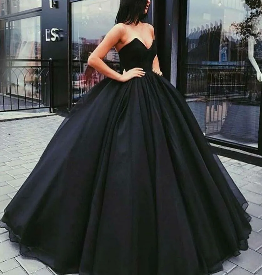 Prachtige baljurk prom jurken zwart, rood sexy backless sweep trein avondjurken Nieuwe collectie daling
