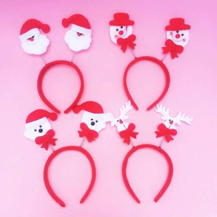 Christmas Head buckle Hoop Lovely spring double style hair band decorations Christmas items CH01002