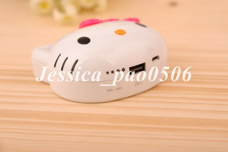 Wholesale Diamond Hello Kitty Power Bank 8000mAh Hello Kitty Portable