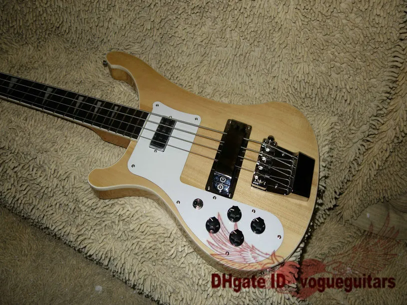 New Arrival Left Hand Guitar Natural 4003 4 Strings Electric Bass .