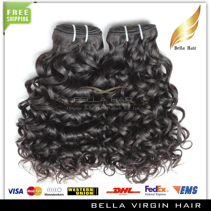 Bellahair 8a Water Wave 8-30inch Brazilian Virgin Extensions Natural Color HUMAN BUNDLES 300G