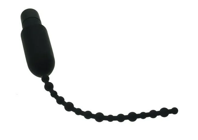 Mannelijke 7 Frequentie Vibrerende Zachte Siliconen Urethrale Klinkende Stretching Stimuleren Kralen Dilatator Penis Plug Vibrator Volwassen Bdsm Sex T6721094