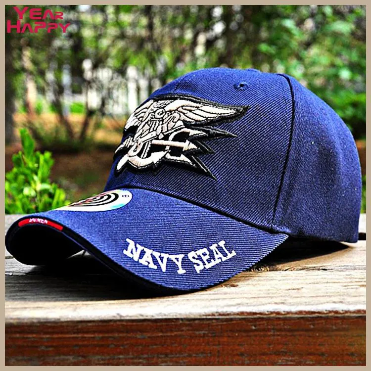 Wholesale-Men Baseball Cap Flat Cap Fans Fans Hat Tactiques Tactiques de marines Outdoor Cap pour hommes 2015 US Sports Hat