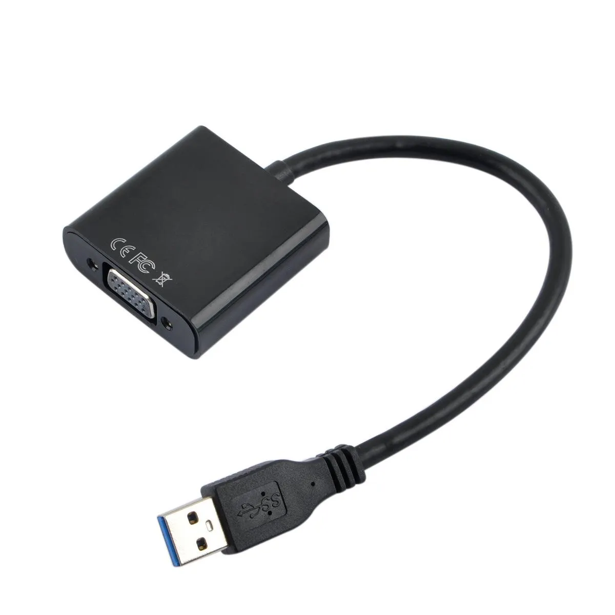 USB 3.0 TO VGAマルチディスプレイアダプタコンバータ外部ビデオグラフィックカードフリーDHL配送