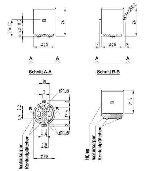 Basi lampade BA20D, portalampade, presa illuminazione automatica