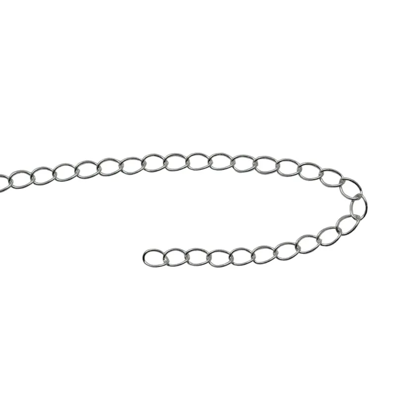 Beadsnice, venta al por mayor, cadena de plata, material de joyería de plata de ley 925, cadenas ovaladas para hacer collares, vendido por gramo ID 33870