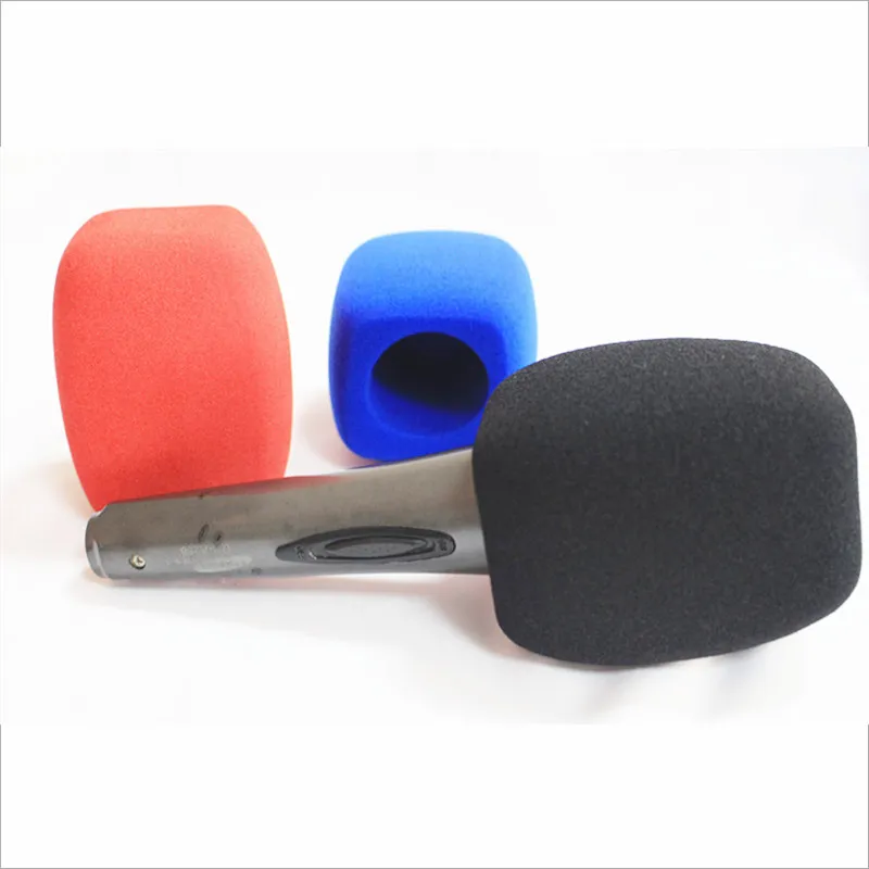Duża mikrofonowa pianka Foam Foam Foam Mic Sponge Szyba szyby do przenośnika Wywiad Mikrofon Wewnętrzny rozmiar 40 * 77mm 3 Dostępny kolor