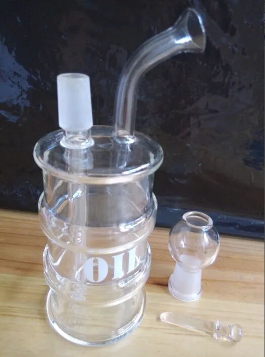 2016 Oil Drum Glass Bong Oil Rig Pipe à eau en verre avec 14MM Pipe à fumer en verre Rig en verre Hookahs Pipe à eau en verre