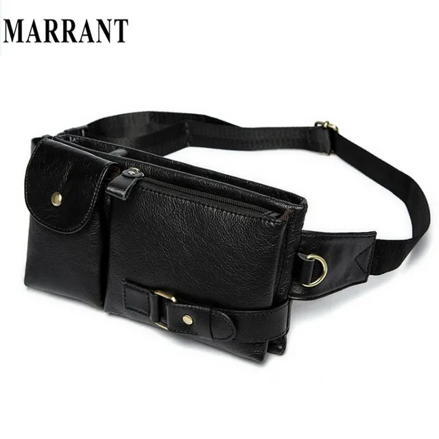 2016 Designer Fashion Vintage Waist Packs Bag Men Genuine Cowhide