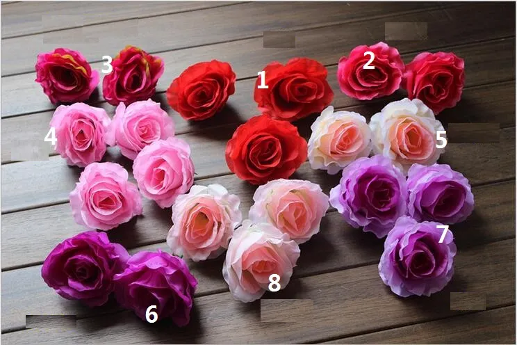 profumo testa di rosa diamete 910 cm fiori artificiali teste di rosa di seta 100 pezzi un pacchetto teste di fiori di rosa di seta fb007 gratis