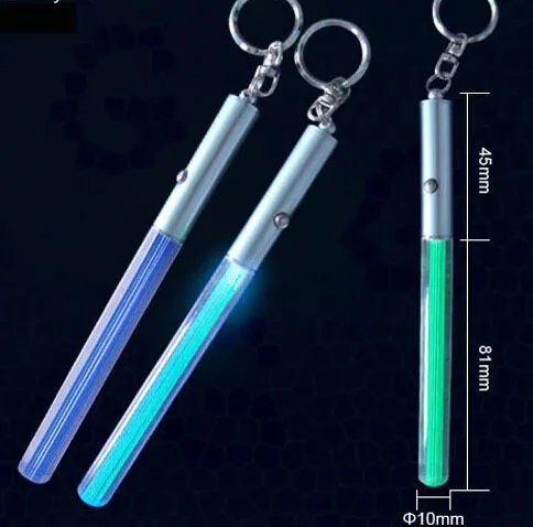  Mini LED Lightsaber Keychain Flashlight 