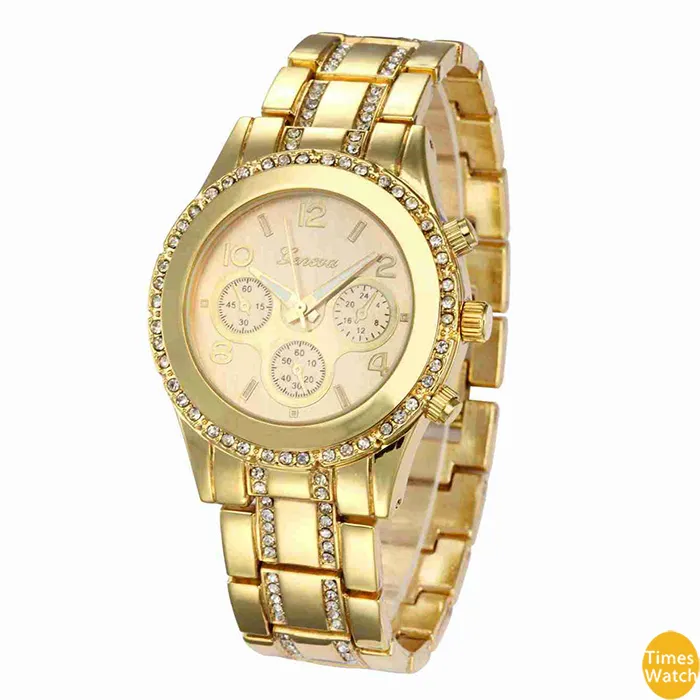 Montres en diamant pour femmes, montres habillées en or Rose, cadran romain, Quartz, cadeau, heures, qualité standard, montre classique