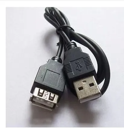 USB 2.0 A-Stecker auf Buchse-Verlängerung, 0,8 m, 3 Fuß, USB-zu-USB-Kabel, günstiges Kabel aus 800 Stück