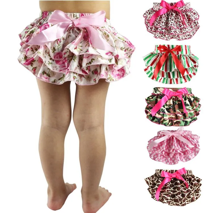 Mix Baby Bloomers Girls Pettiskirt TUTU underwear Panties Toddle Kids Underpants infant newborn ruffled satin PP pants K4498960