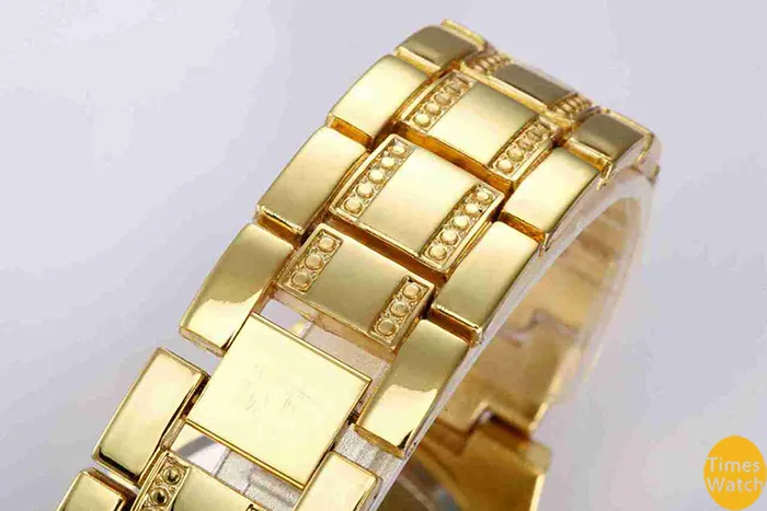 Diamond Zegarki Kobiety Sukienka Zegarki Różowe Złoto Roman Dial Quartz Gift Godziny Standardowa Jakość Klasyczny Zegarek