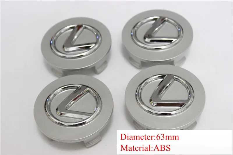 4X Noir 63mm Cache Moyeu Centre Roue Voiture Chrome Wheel Center Hub Cap  Cover