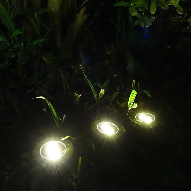 8 LED gramado solar luzes ao ar livre luzes da decoração jardim lâmpada de assoalho pátio decoração luzes rápido frete grátis DHL