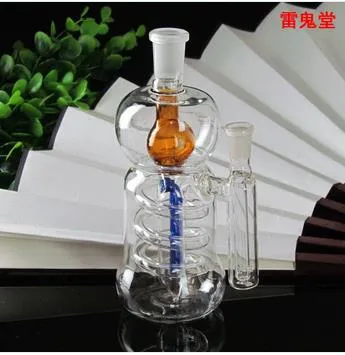 Pot en verre de bouteille de super-filtration haute capacité haute 16 cm de large 5,8 cm le poids est de 135 grammes, livraison aléatoire de couleur, narguilé en verre en gros, lar