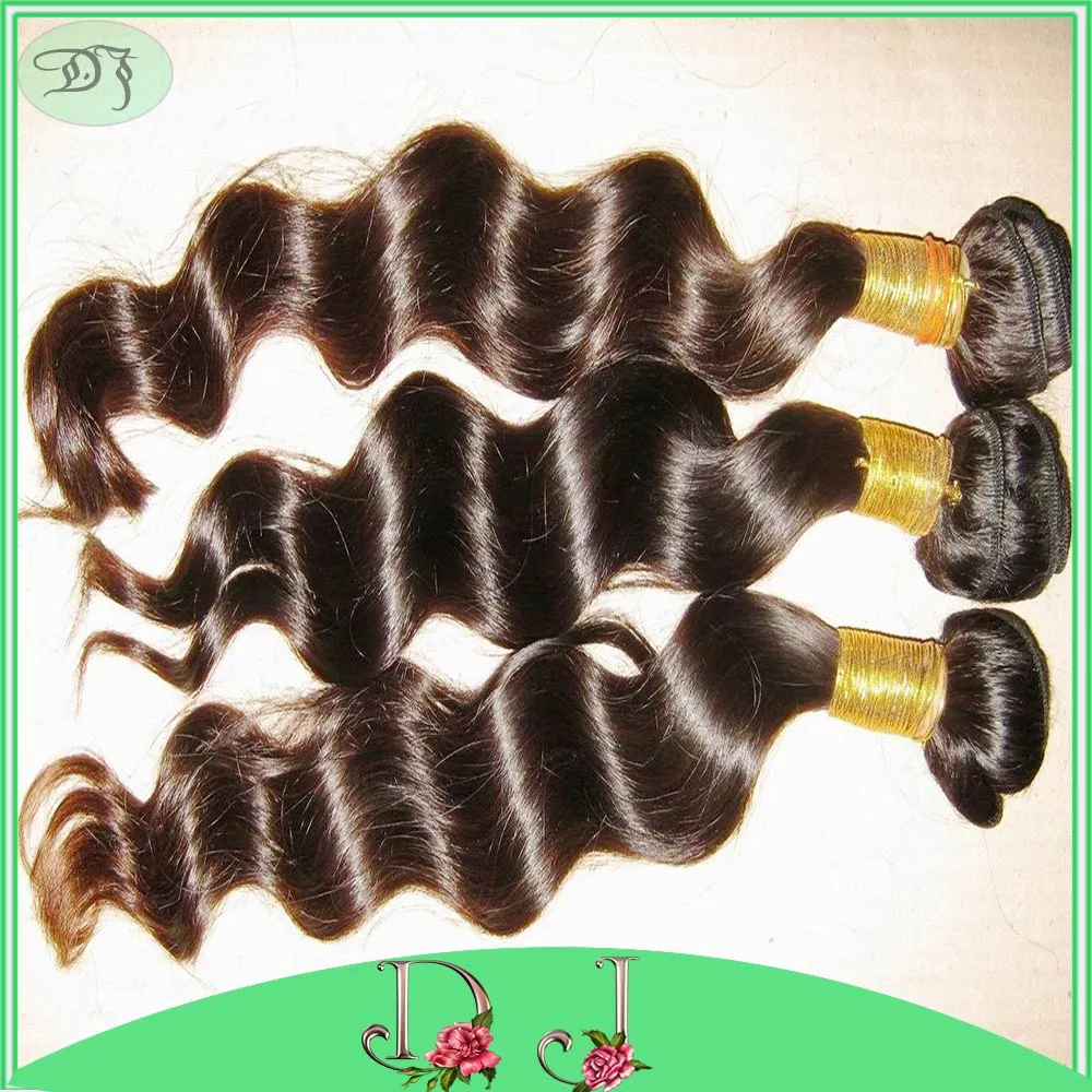 Paquetes de ondas sueltas sin procesar de calidad increíble 7a cabellos humanos peruanos 4 Uds lote precio entrega