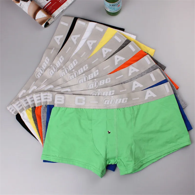 Onewear mannen bokser shorts elastische onderbroek casual man boksers sexy comfortabele kleurrijke boxershorts broek Cueca effen kleur heet ondergoed