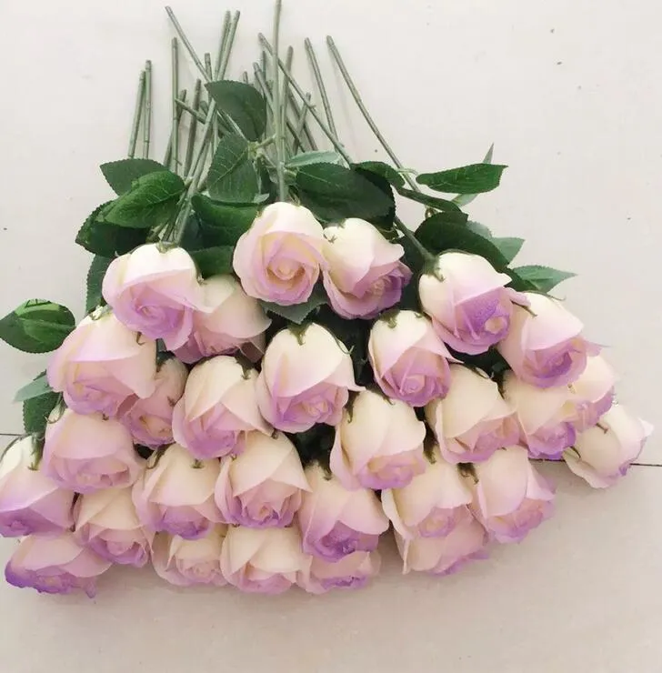 Spray Rose Sabonetes Flor Embalada Fontes Do Casamento Presentes Favor de Mercadorias Sabão de casa de banho Perfumado falso rosa sabão acessórios do banheiro SR003