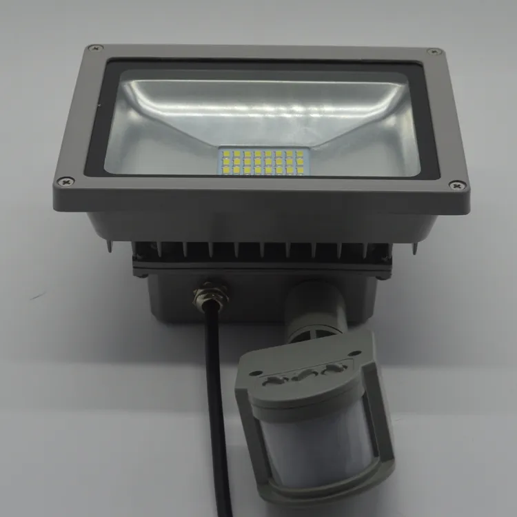 20W Cool White SMD LED Flood Light +Motion Sensor Outdoor Garden Lamp Light IP65