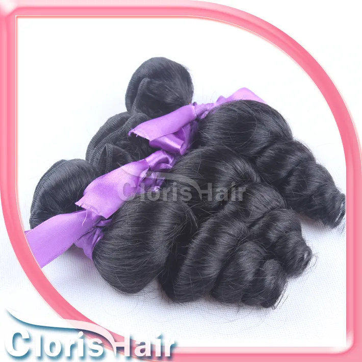 Economy Unprocessed Malaysian Virgin Loose Wave Curly Hair Weave 1Bundle Loose Curl Human Hair Extensions Wholesale Best Price Malaysia Weft