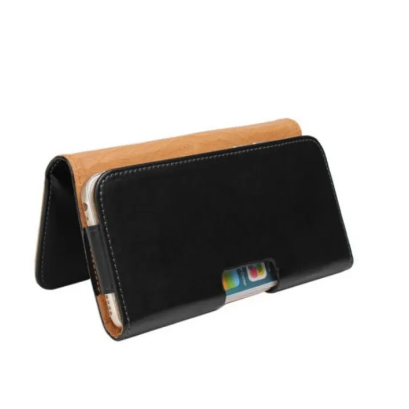 Universal Belt Clip Pu Leather Midjehållare Flip Pouch -fodral för ZTE Small Fresh 5Sblade V8QA530ZFive G LTETEMPO GO5578189