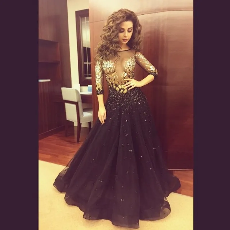 black strappy long dress La Femme Dress main image 1