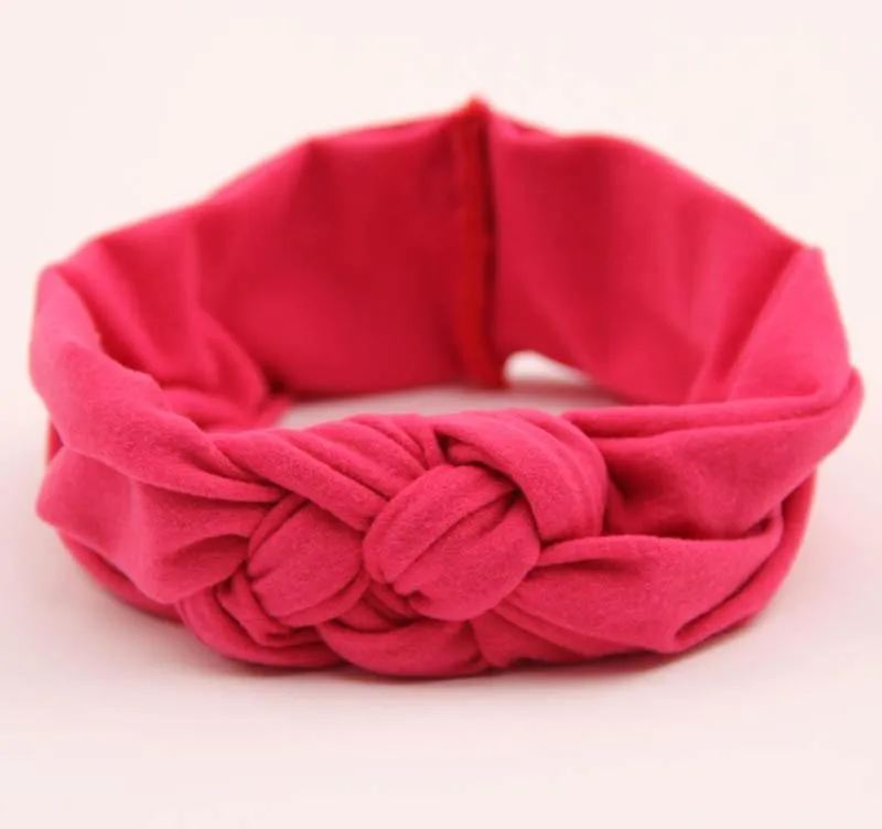  2015 Baby Girls Hair Braided With Children Safely Cross Knot Hair Accessories Headband