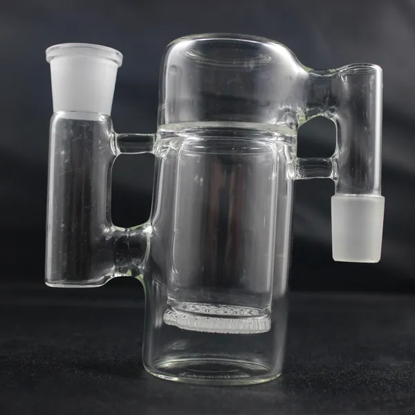 Honeycomb discoteca de vidro de vidro Bongo de vidro 18,8 mm Tubo de água de vidro Tubo de água Bom difusão de vidro Percolator Mini Oil Pate