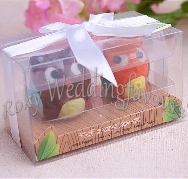 50セットOWL OWL LOVE YOU SALT PEPPER SHAKER SHAKER BRIDAL SHOWER WEDDING PARTYプレゼントパーティーテーブル装飾用品