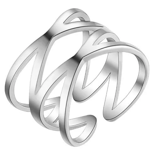 Стерлинговое кольцо стерлингового серебра 925 стерлингового серебра можно регулировать открывающиеся кольца Кросс очки Человеческий скелет Цветочные кольца бабочки Смесь 12 Стиль 12 шт.