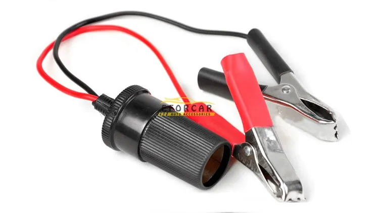 30A Car Pump Battery Terminal Test Clip Insulated Alligator Clamp Cable Auto Alligator Clips Cigarette Lighter & Battery