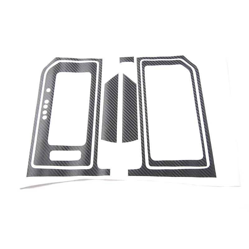 Autocollants de décoration en Fiber de carbone, porte-gobelet d'engrenage, accessoires d'intérieur de voiture noirs pour Ford F150 201520163060096