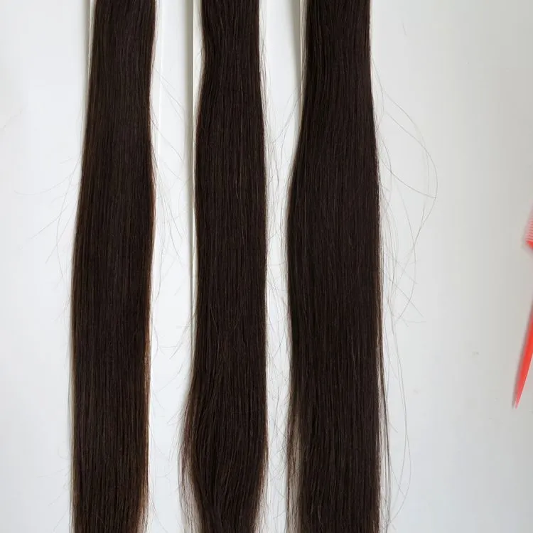 Top quality 100g 100Strands Pre bonded Nail U Tip Hair Extensions Human hair 18 20 22 24inch 2Darkest Brown Brazilian Indian hai9871712