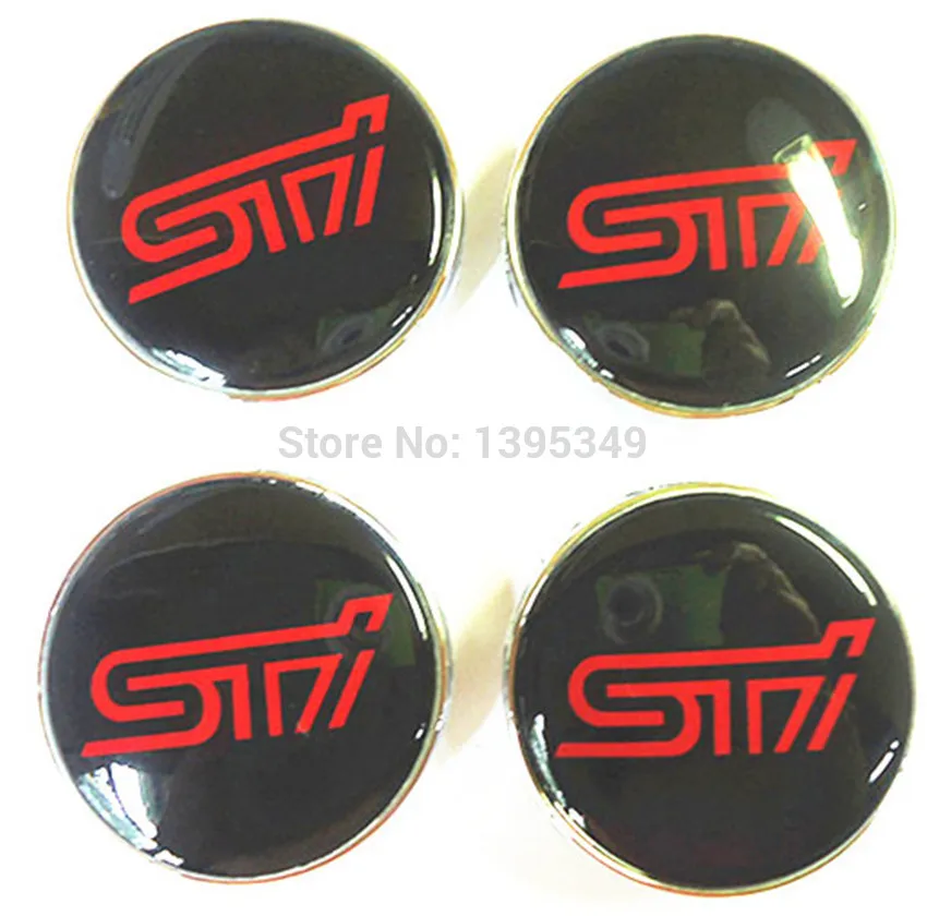 Brand New Wheel Center Caps For Subaru STI WRX Impreza Legacy Tribeca 59mm RED From Randy2015jia