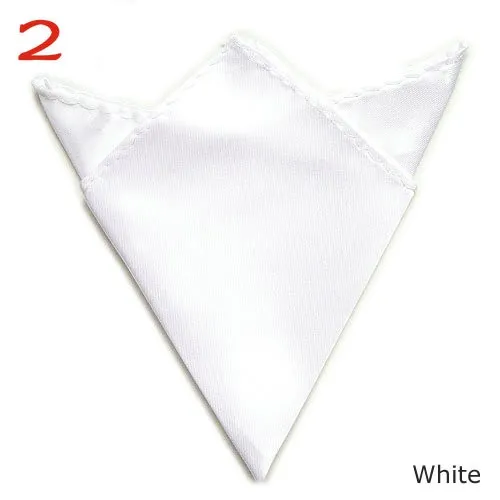 mouchoir carré de poche pour hommes foulard cravates accessoires solide serviette carrée hanky men039s handki blanc noir 5 pièces lot5213596