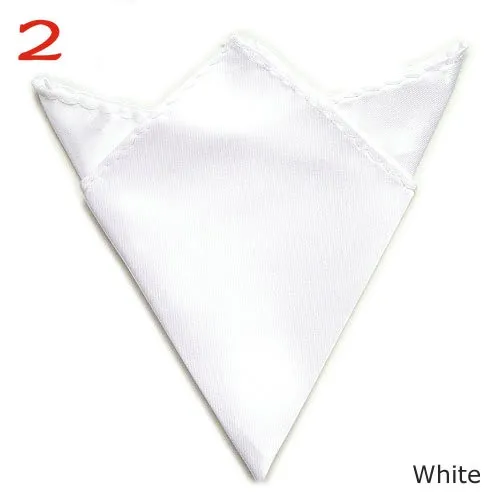 Pocket fyrkantig näsduk för män Kerchiefband Tillbehör Solid Hanky ​​fyrkantig handduk Men039S Handki White Black 5st Lot5213596