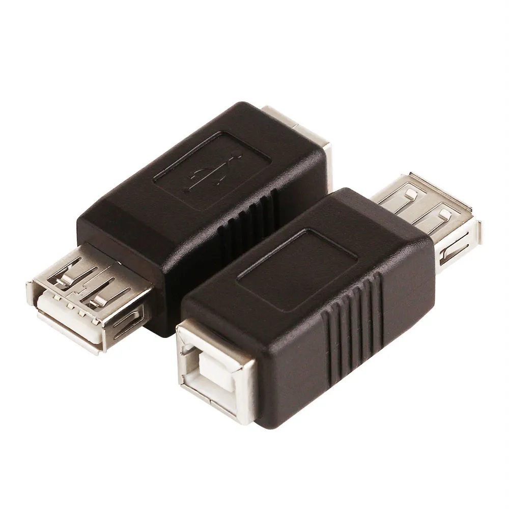 USB 2.0 A till B Kvinna till Manlig skrivarskanner Kabeladapteromvandlare