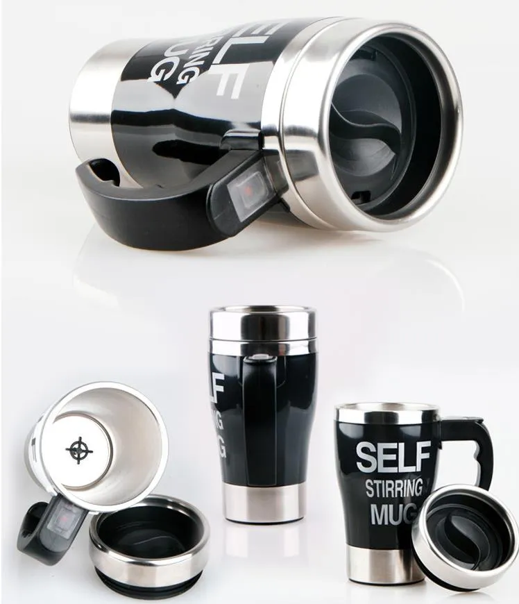 summer winter Self Stirring Coffees Cup Mugs Electric Coffee mixer Automatic Travel Mug Mixing Drinking Thermos Cups